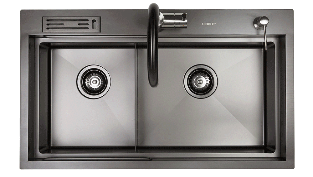 Belle Luxe 1.0 Double Bowl Workstation Kitchen Sink