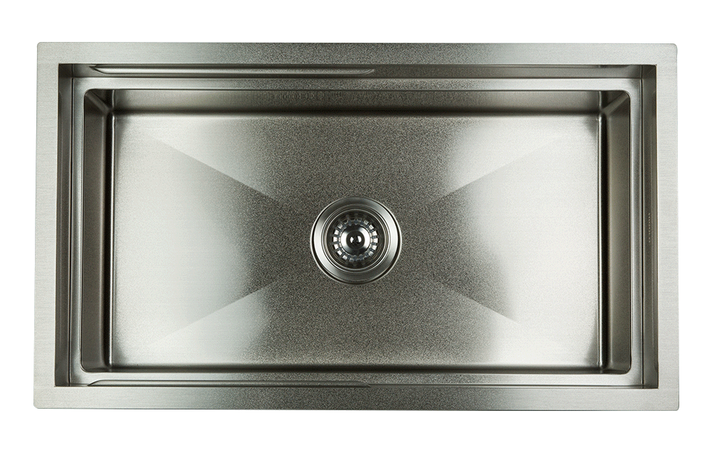 Piniz 1.0 Stainless Steel Single Bowl Workstation Kitchen Sink with Slide Lip 