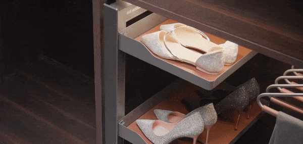 Pull Out Wardrobe Storage Tray for Underwear